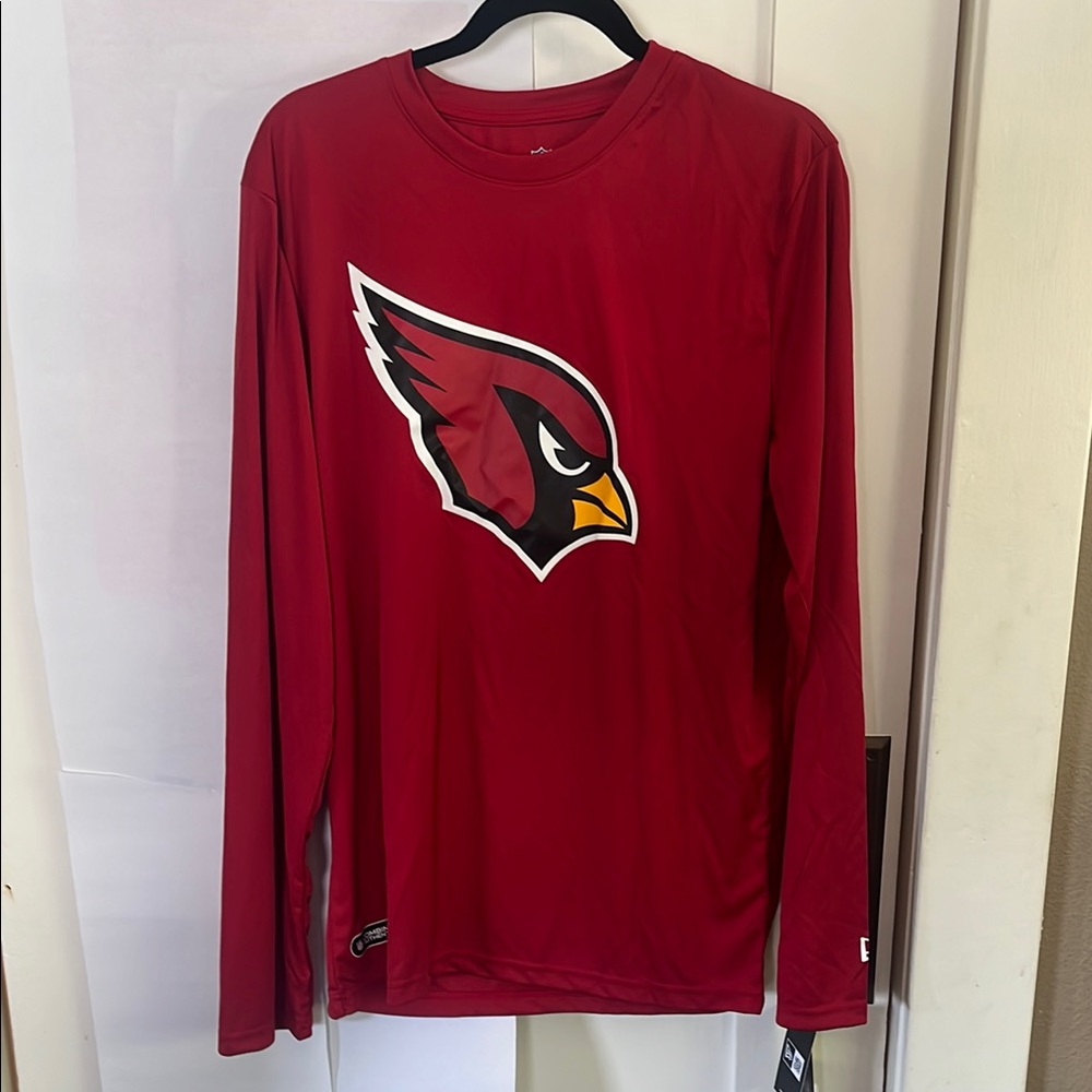 New Era Deep Red Long Sleeve Tee